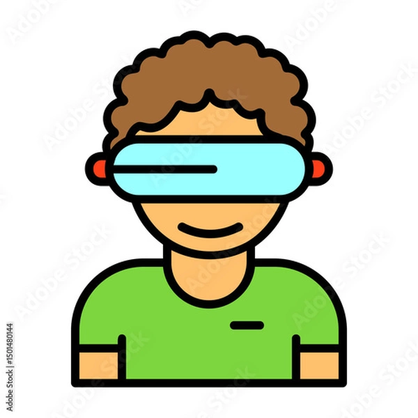 Obraz Virtual reality Colorful Icon