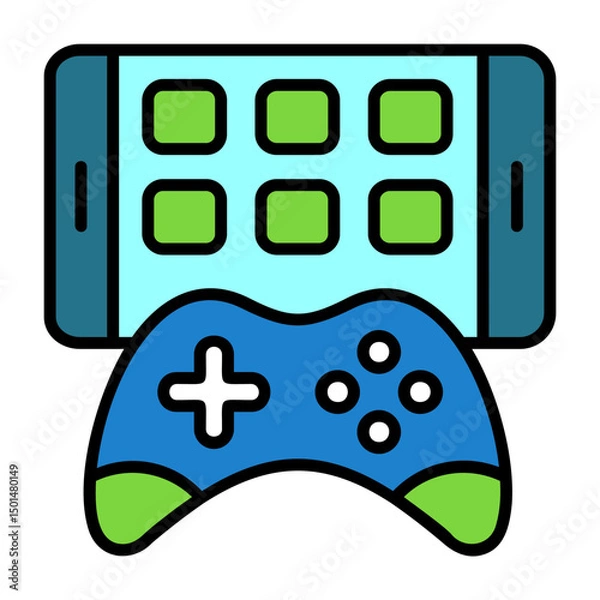Obraz Game controller Colorful Icon