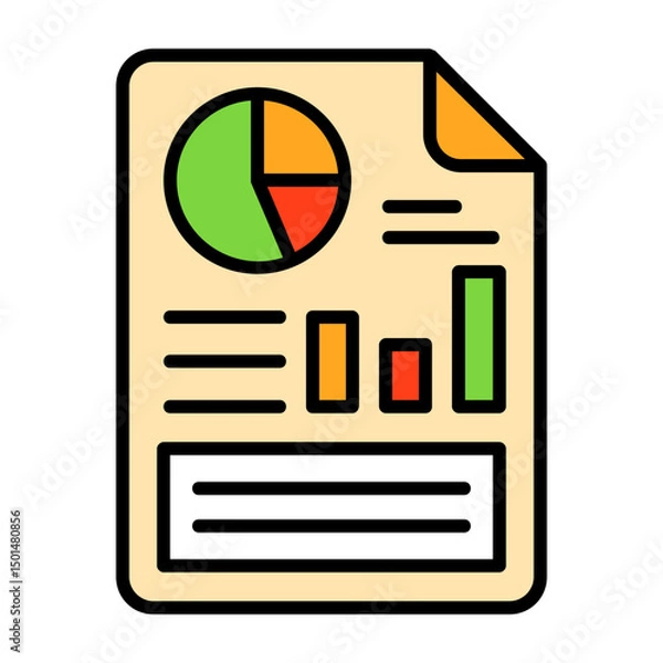 Obraz Report Colorful Icon