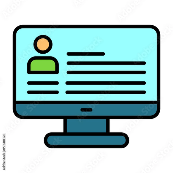 Obraz Profile Colorful Icon