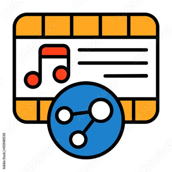 Obraz Share Colorful Icon