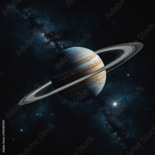 Obraz solar system in the night
