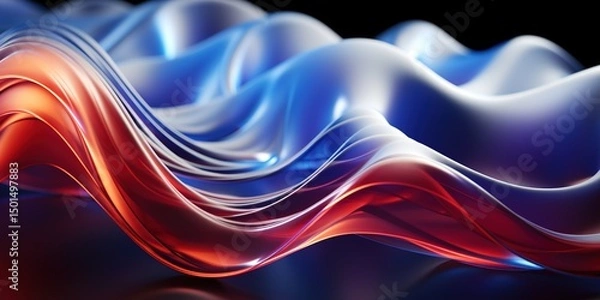 Fototapeta abstract colorful wave