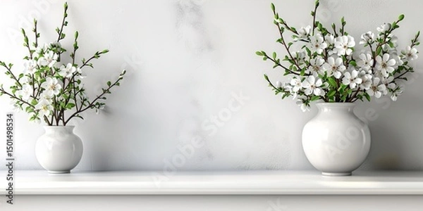 Fototapeta snowdrops in vase