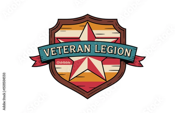 Obraz Vintage retro badge vector artwork

