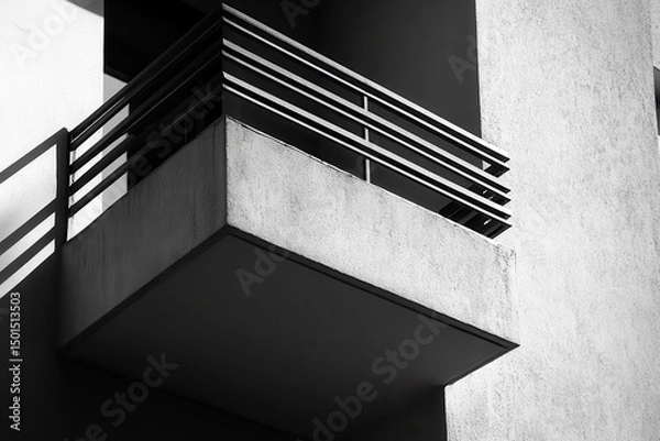 Obraz Modern Building Balcony Architectural Design Detail