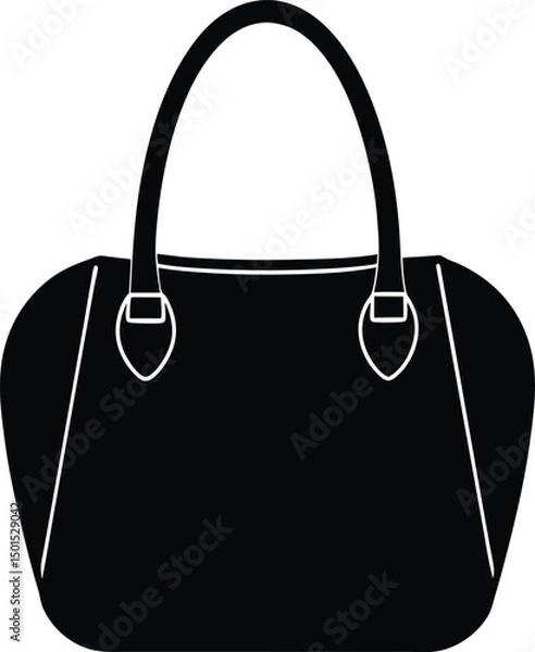 Obraz black and white handbag