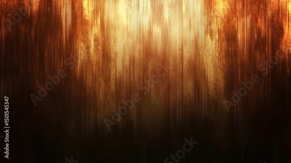 Obraz Abstract background with gold streaks fading into dark brown