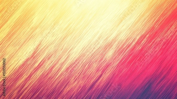 Obraz Diagonal lines blend from yellow to red and purple hues