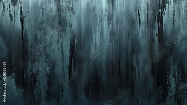 Obraz Abstract artwork featuring vertical lines and dark blue hues
