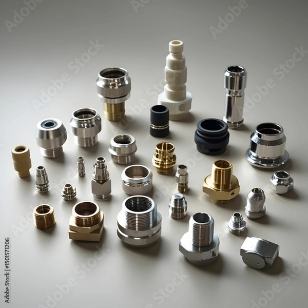 Obraz A collection of assorted metal and plastic