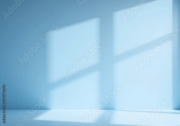 Fototapeta Abstract Blue Background with Soft Gradient and Fluid Texture