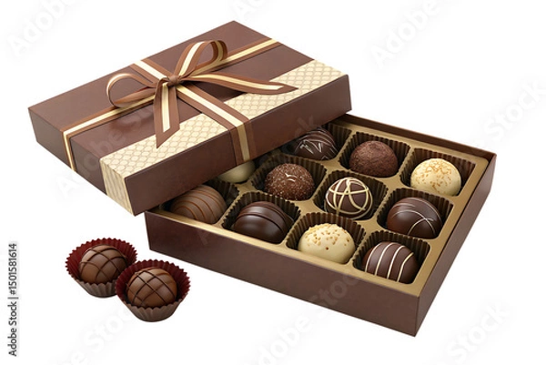 Obraz chocolate candies in box