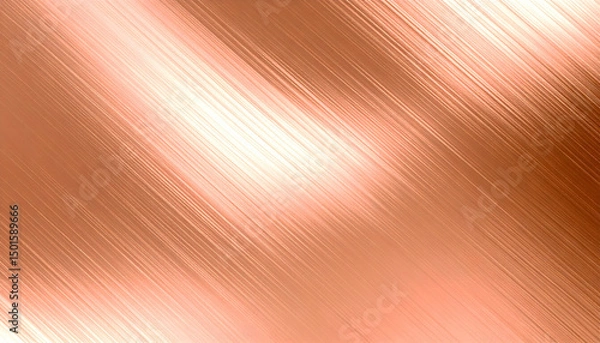 Fototapeta Rose Gold Metallic Texture Background with Diagonal Lines