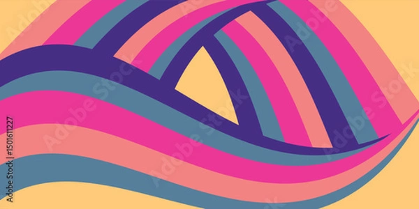 Obraz abstrack pattern wave texture background . EPS 10