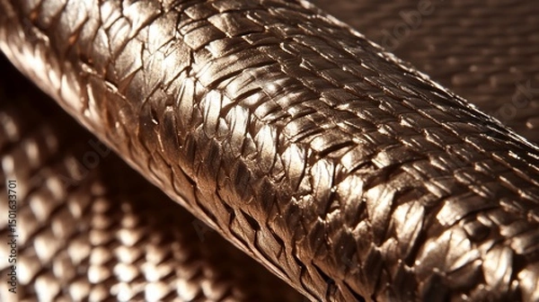 Obraz Intricate Bronze Woven Texture Background