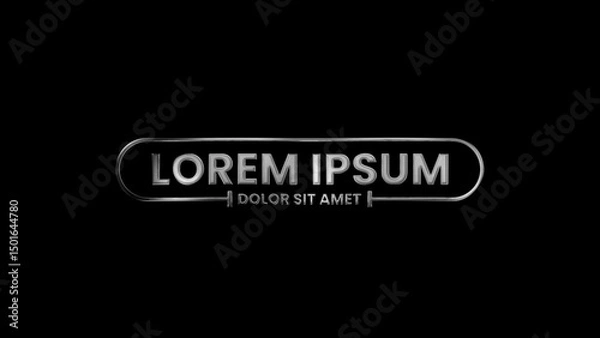 Obraz Rough Metal Text & Title Intro