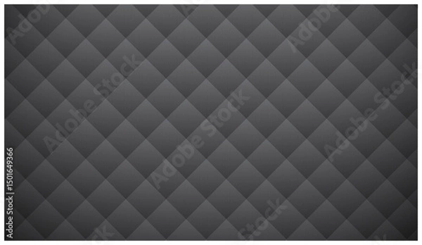 Fototapeta Checkerboard pattern graphic design in black for background,Wall Panel Pattern in dark Gradient for background Art illustration.