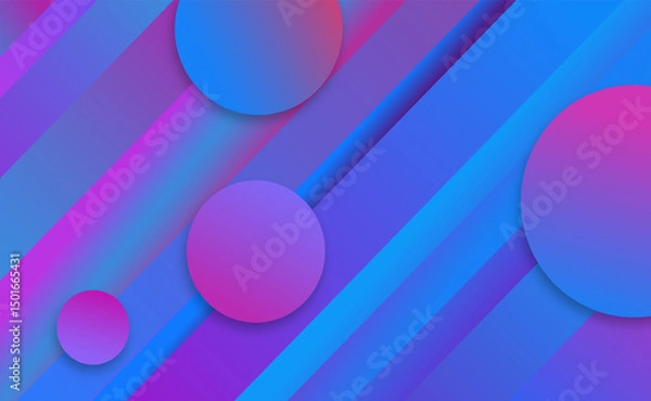 Fototapeta Blue violet purple red orange coral abstract background. Geometric shape. Diagonal line stripe angle. Color gradient. Modern futuristic. Colorful bright light metallic. Minimal. Design