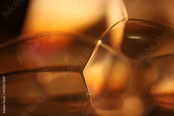 Fototapeta Brown liquid surface, Oil production, brown bubbles in macro, texture of viscous black liquid, oil in laboratory