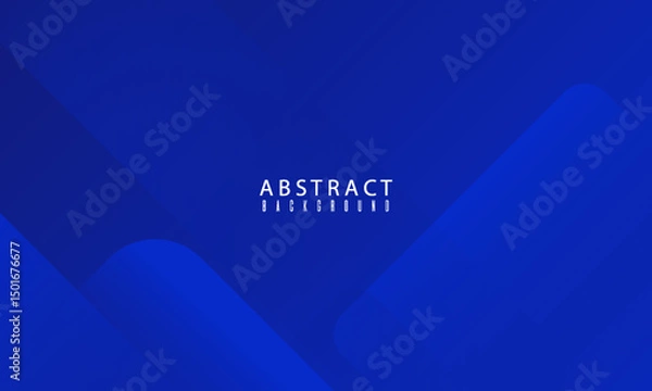 Fototapeta Abstract blue background with glowing geometric lines. Modern blue gradient square shape design. modern abstract background