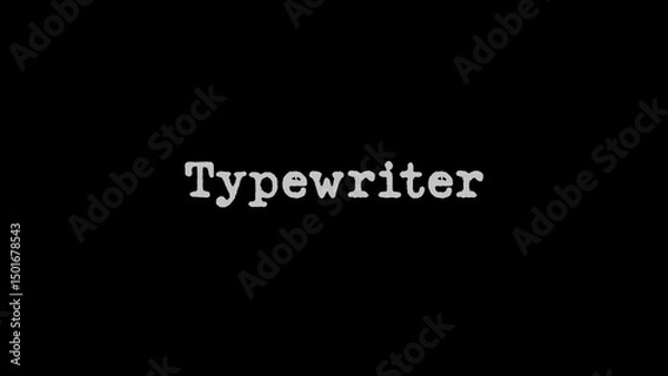 Fototapeta Typewriter Animated Text Effect