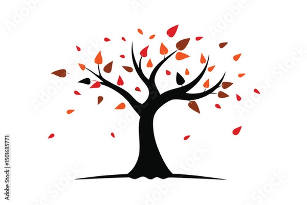 Obraz tree with red hearts