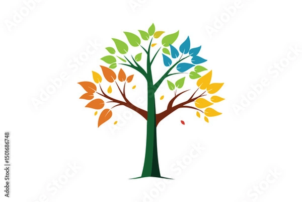 Obraz tree with autumn leaves