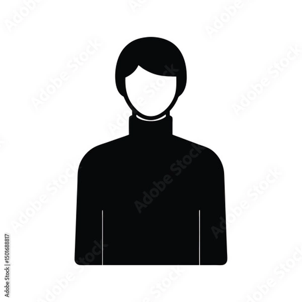 Obraz man icon on white background