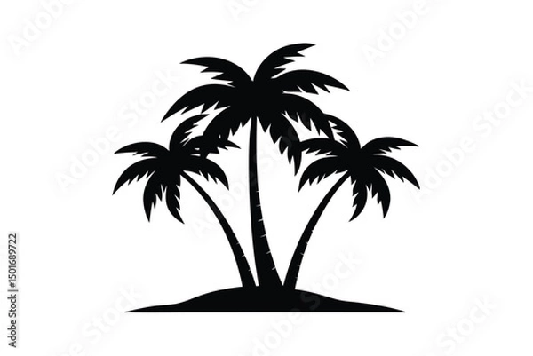 Obraz silhouette of palm trees