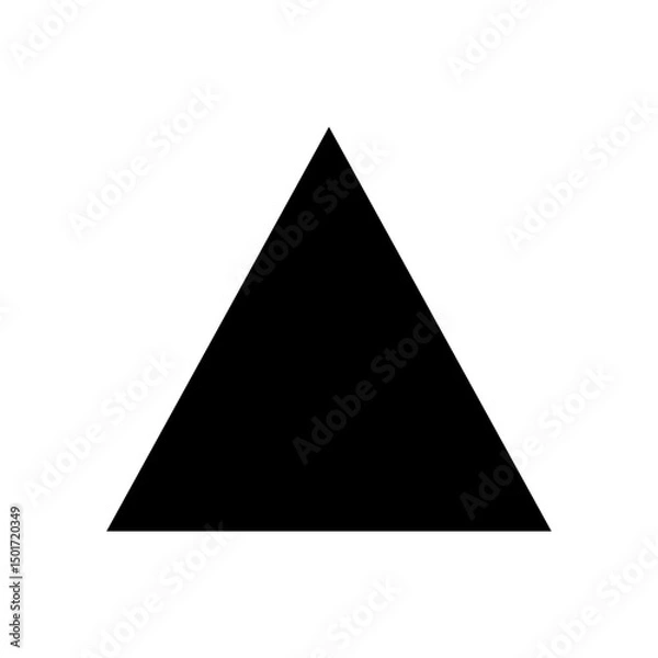 Fototapeta triangle icon, triangle symbol, vector illustration
