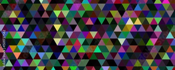 Fototapeta Vector low poly background. Illustration of abstract texture with triangles. Pattern design for banner, poster, flyer.