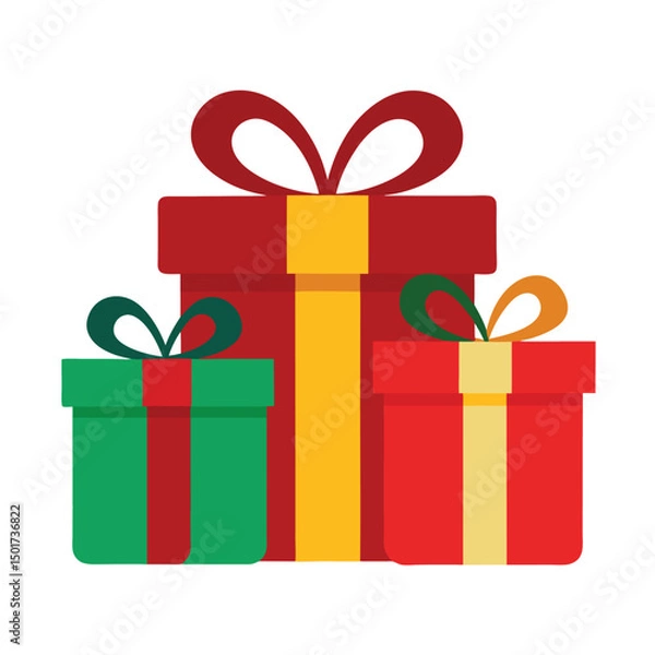 Fototapeta gift box vector illustration