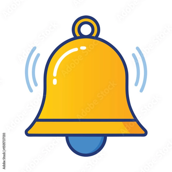 Fototapeta golden bell icon
