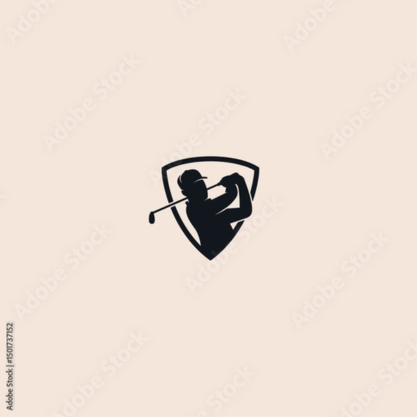 Obraz Golf logo icon flat vector design