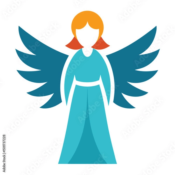 Fototapeta angel with wings