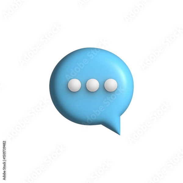 Obraz 3d chat icon