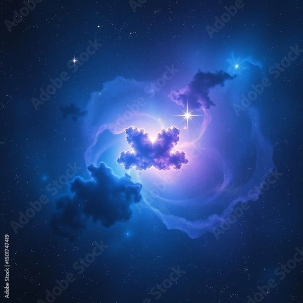 Obraz abstract blue background