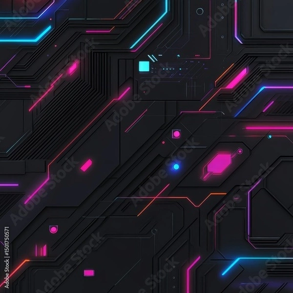 Obraz Logo, ncorporate dynamic lines/symbols representing innovation