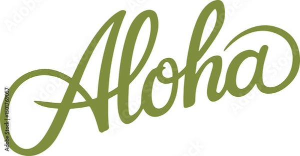 Fototapeta Aloha Script.