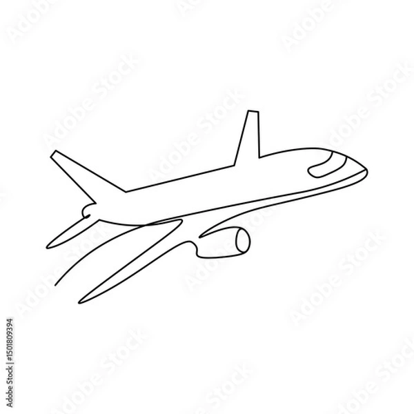Obraz vector illustration of airplane