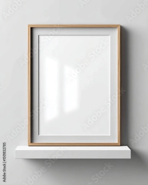 Obraz wooden frame mockup