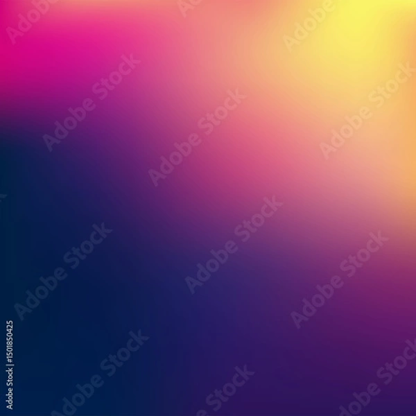 Fototapeta Abstract colorful light design with a soft purple to yellow gradient texture