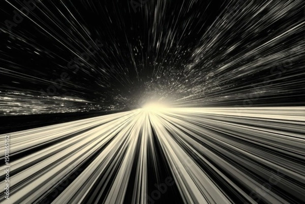 Fototapeta Dynamic Speed Lines Set for Action Illustration