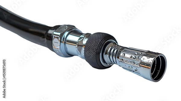 Obraz Chrome Hose Connector Closeup.