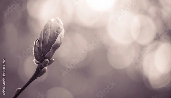Obraz Magnolia bud, soft focus, muted tones