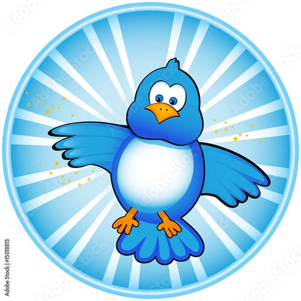Obraz Tweet Blue Bird Icon