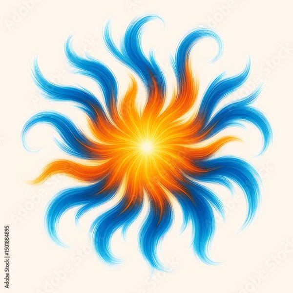 Fototapeta abstract fire background