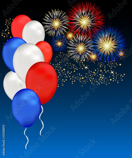 Obraz July 4th Fireworks