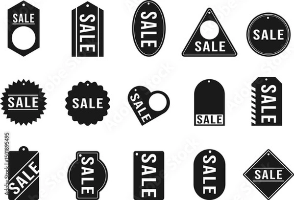 Fototapeta Sale Label Hang Tag Vector Collections, Discount Hang Tag Collections